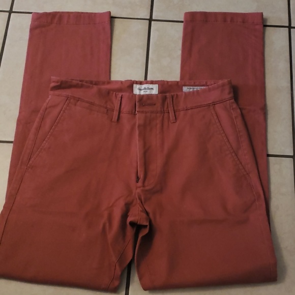 Good fellow & company  coral slim fit pants - Picture 1 of 4